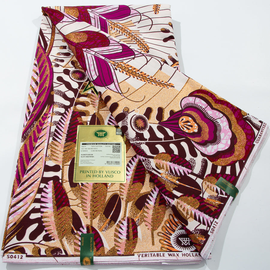 Holland Wax Print Fabric in a 6-yard bundle — source: wax fabric02.jpg