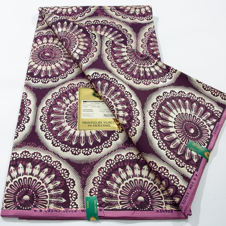 [codex-media-12] African Wax Print Fabric 6 Yards | Double-Sided Party Material image 13