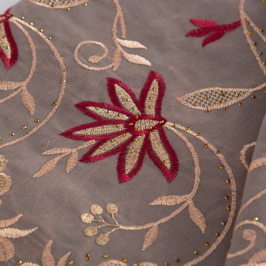 [codex-media-18] Swiss Voile Lace Fabric with Rhinestones | 5 Yards/pc African Cotton Lace Fabric image 19