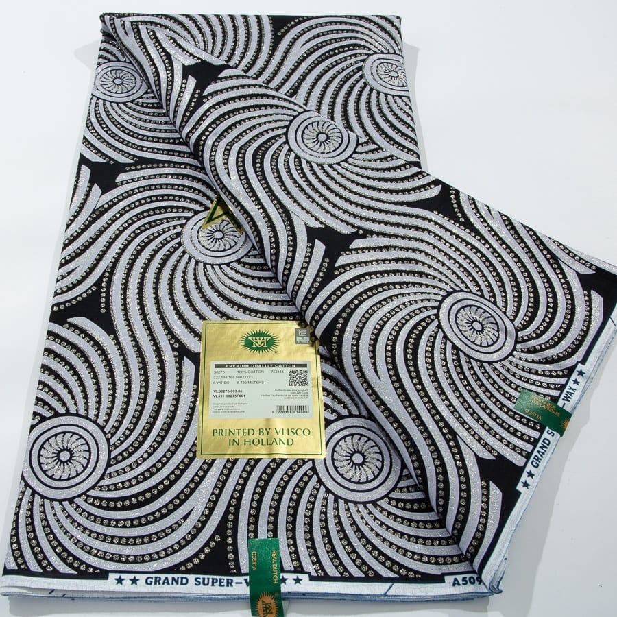 [codex-media-8] African Wax Print Fabric 6 Yards | Double-Sided Party Material image 9
