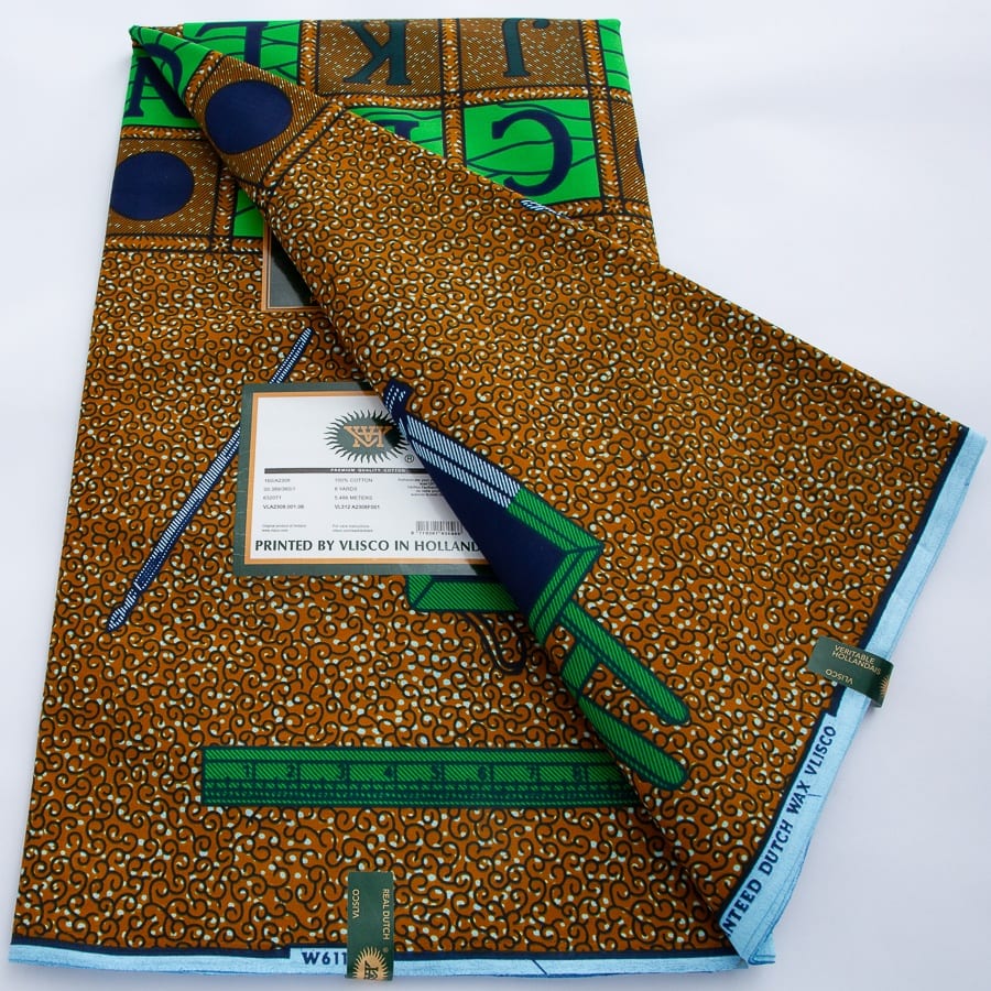 [codex-media-5] African Wax Print Fabric 100% Cotton - Golden Glitter Wax Cloth - Ankara Super Wax Fabric 5.49 meter Per Piece, 100% Cotton Nigerian Ghanaian Fashion - Soft Handmade Fabric for Women's Wedding Dresses, Party Gowns, and Sewing Materials image 6