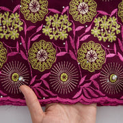 [codex-media-12] Brown Swiss Voile Lace Fabric 5 Yards | 4938 image 13