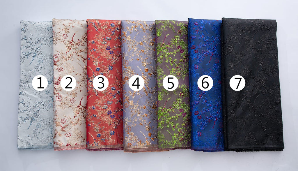 [codex-media-13] French Brocade Lace Fabric, African Jacquard Lace Fabric for Sewing Women Wedding/Party/Prom Dresses or Mini Dress image 14