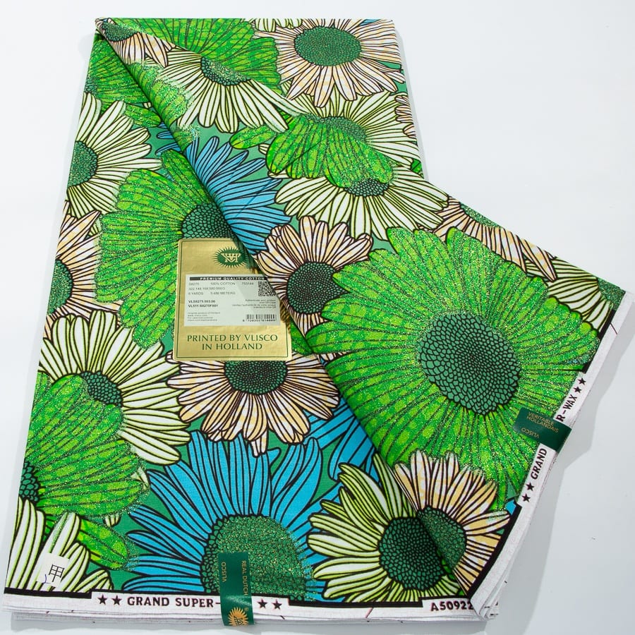 [codex-media-12] African Wax Print Fabric 6 Yards | Double-Sided Party Material image 13