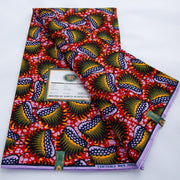 [codex-media-12] African Wax Print Fabric 100% Cotton - Golden Glitter Wax Cloth - Ankara Super Wax Fabric 5.49 meter Per Piece, 100% Cotton Nigerian Ghanaian Fashion - Soft Handmade Fabric for Women's Wedding Dresses, Party Gowns, and Sewing Materials image 13