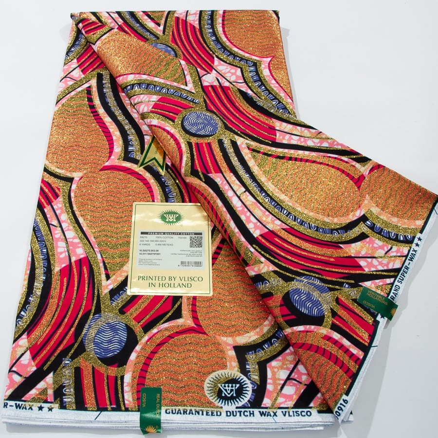 [codex-media-11] African Wax Print Fabric 6 Yards | Double-Sided Party Material image 12