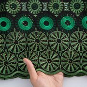 [codex-media-4] Swiss Voile Lace Fabric with Rhinestones | 5 Yards/pc African Cotton Lace Fabric image 5