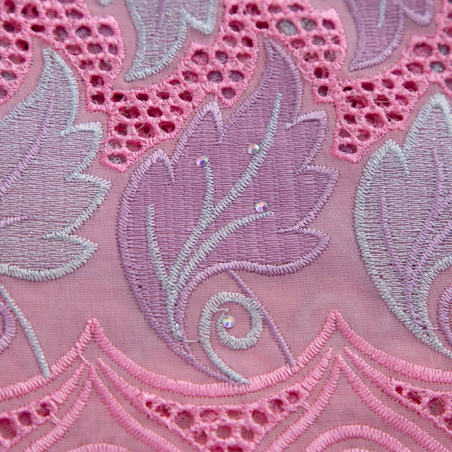 [codex-media-11] Swiss Voile Lace Fabric with Rhinestones, African Cotton Lace Fabric for Sewing Wedding Party/Prom Dresses image 12