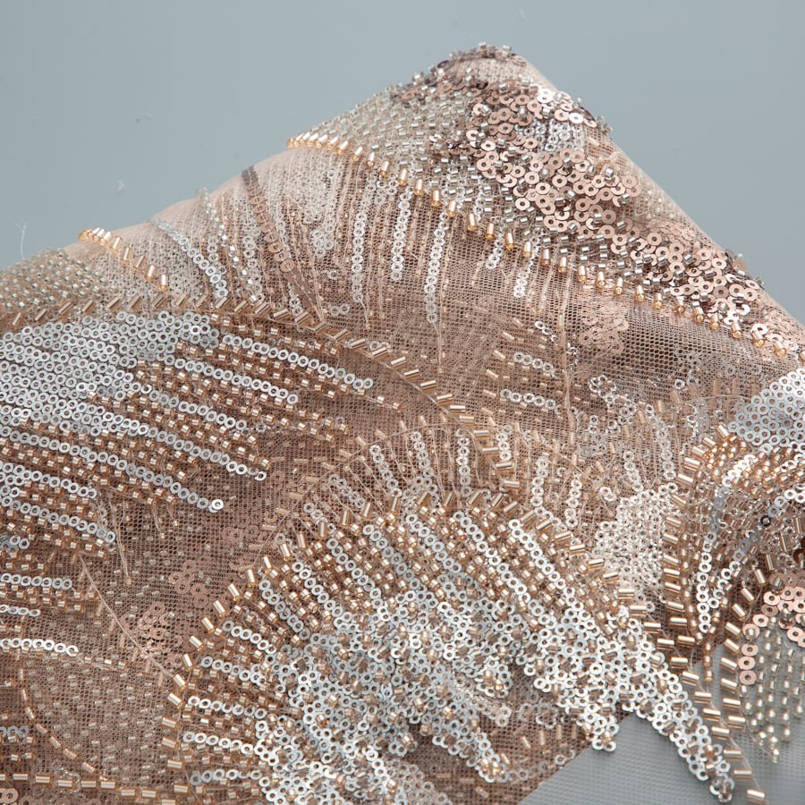 [codex-media-15] French Mesh Lace Fabric with Beads and Sequins, African Lace Fabric for Sewing Wedding Party Dresses image 16