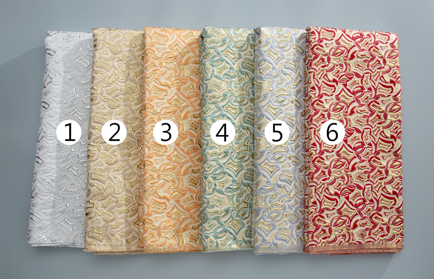 [codex-media-0] African Brocade Lace Fabric, French Jacquard Lace Fabric for Sewing Women Elegant Party Dresses image 1