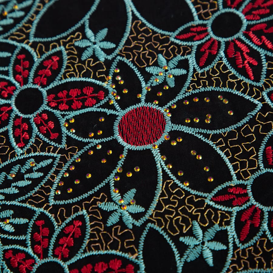 [codex-media-2] Swiss Voile Lace Fabric with Rhinestones, African Cotton Lace Fabric for Sewing Wedding Party/Prom Dresses image 3