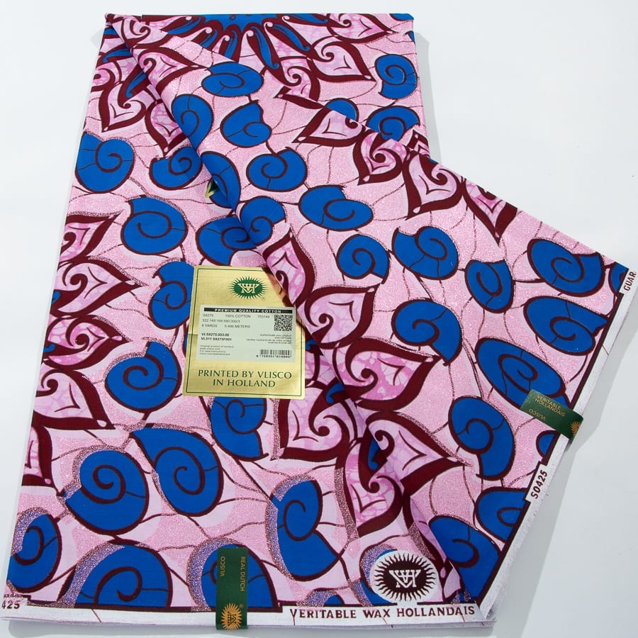 [codex-media-10] African Wax Print Fabric 6 Yards | Double-Sided Party Material image 11