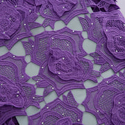 [codex-media-1] Guipure Cord Lace Fabric Purple Floral 4929 image 2