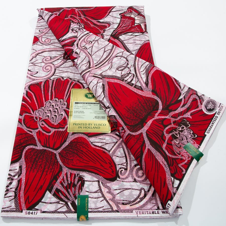 [codex-media-3] African Wax Print Fabric 6 Yards | Double-Sided Party Material image 4