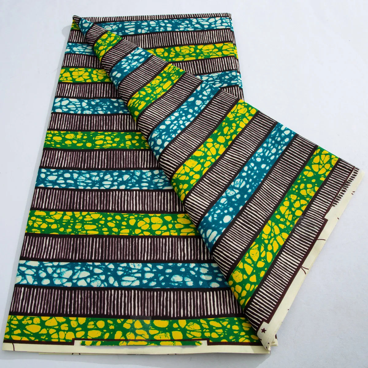 [codex-media-5] African Wax Print Fabric 6 Yards | Double-Sided Party Material image 6