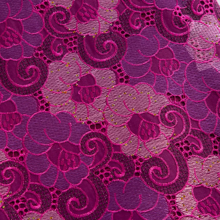 [codex-media-11] 5 Yards/pc Swiss Voile Lace Fabric with Rhinestones, African Cotton Lace Fabric for Sewing Women Wedding Party Dresses image 12