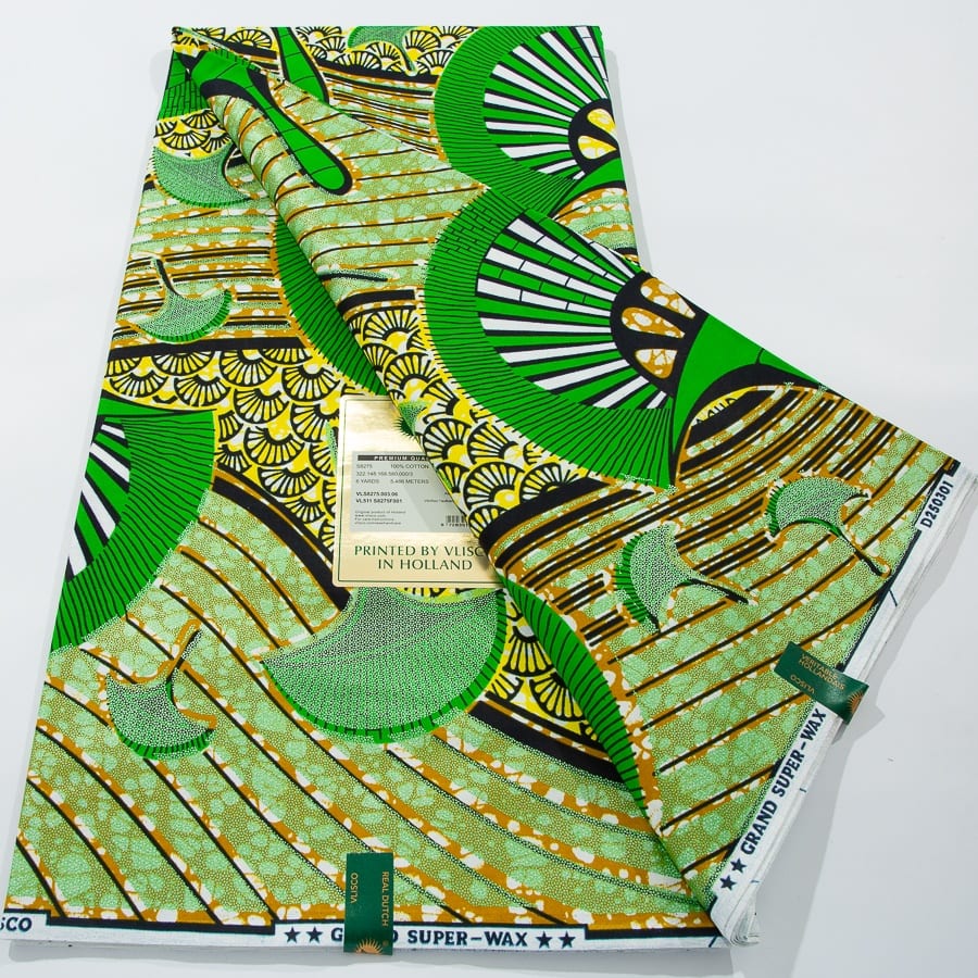 [codex-media-5] African Wax Print Fabric 6 Yards | Double-Sided Party Material image 6