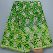 [codex-media-11] Afarican Guipure Cord Lace Fabric with Sequins, Nigerian Water Soluble Lace Fabric for Sewing Party Dresses image 12