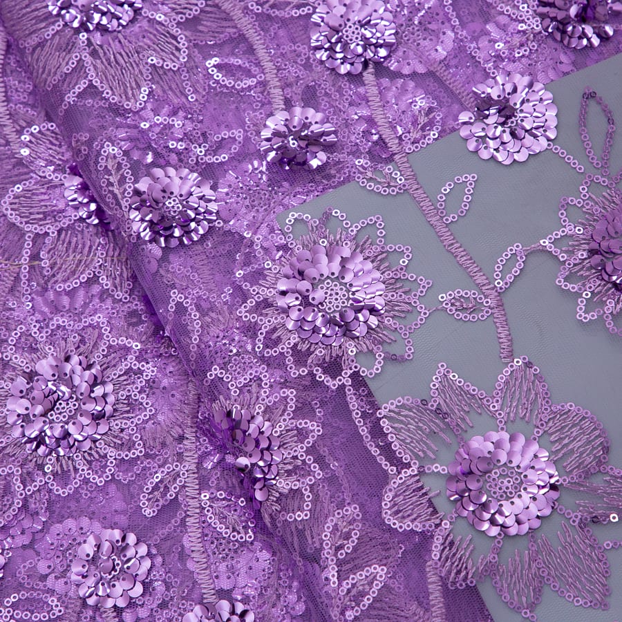 [codex-media-17] French Mesh Lace Fabric, African Net Lace Fabric with Sequins for Sewing Wedding/Party/Prom Dresses image 18