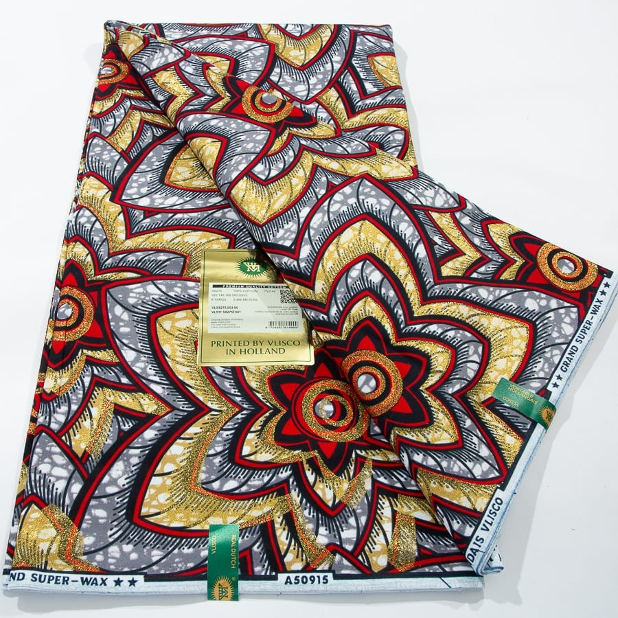[codex-media-13] African Wax Print Fabric 6 Yards | Double-Sided Party Material image 14