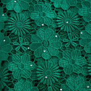 [codex-media-6] Afarican Guipure Cord Lace Fabric with Rhinestones, Nigerian Water Soluble Lace Fabric for Sewing Party Dresses image 7