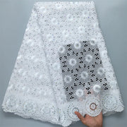 [codex-media-2] Green Swiss Voile Lace Fabric 5 Yards | 4949 image 3
