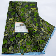 [codex-media-8] African Wax Print Fabric 100% Cotton - Golden Glitter Wax Cloth - Ankara Super Wax Fabric 5.49 meter Per Piece, 100% Cotton Nigerian Ghanaian Fashion - Soft Handmade Fabric for Women's Wedding Dresses, Party Gowns, and Sewing Materials image 9