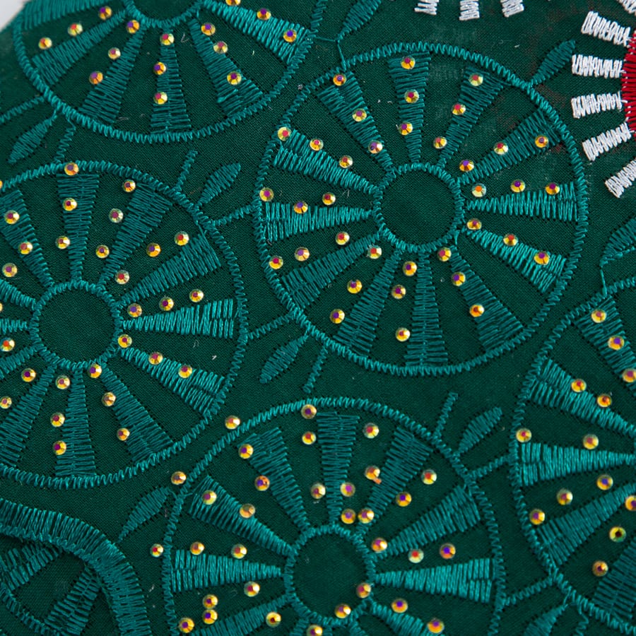 [codex-media-6] Swiss Voile Lace Fabric with Rhinestones | 5 Yards/pc African Cotton Lace Fabric image 7