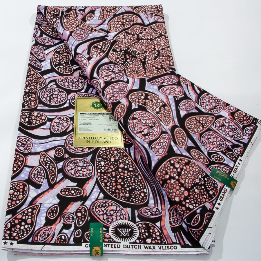 [codex-media-7] African Wax Print Fabric 6 Yards | Double-Sided Party Material image 8