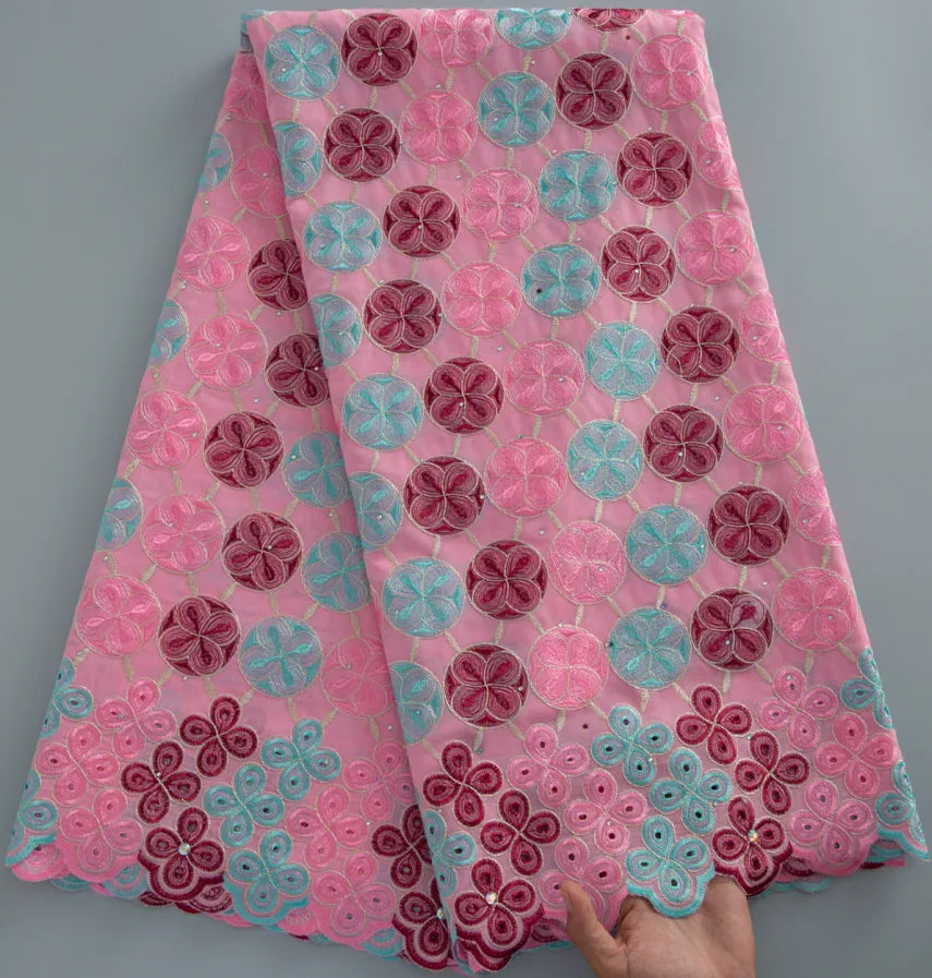 [codex-media-4] Purple Swiss Voile Lace Fabric 5 Yards | 4940 image 5