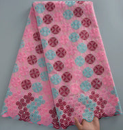 [codex-media-4] Purple Swiss Voile Lace Fabric 5 Yards | 4940 image 5