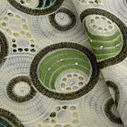 [codex-media-17] Swiss Voile Lace Fabric with Rhinestones | 5 Yards/pc African Cotton Lace Fabric image 18