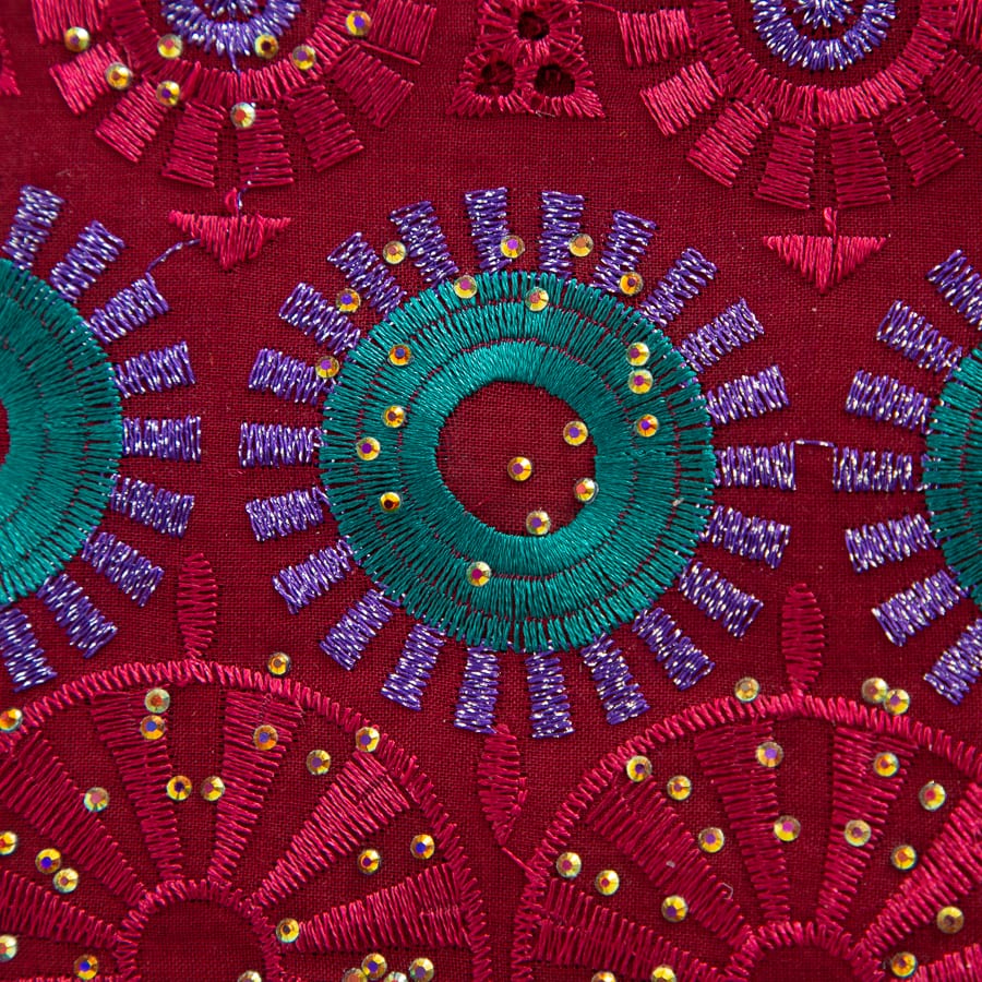 [codex-media-12] Swiss Voile Lace Fabric with Rhinestones | 5 Yards/pc African Cotton Lace Fabric image 13