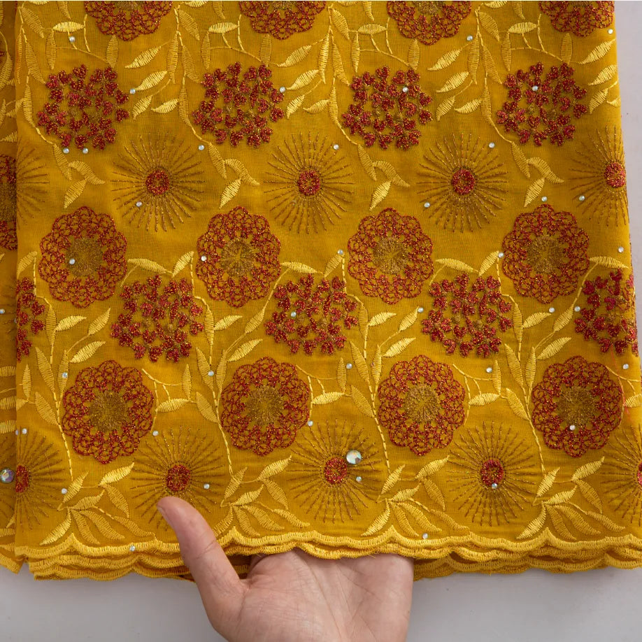 [codex-media-8] Brown Swiss Voile Lace Fabric 5 Yards | 4938 image 9