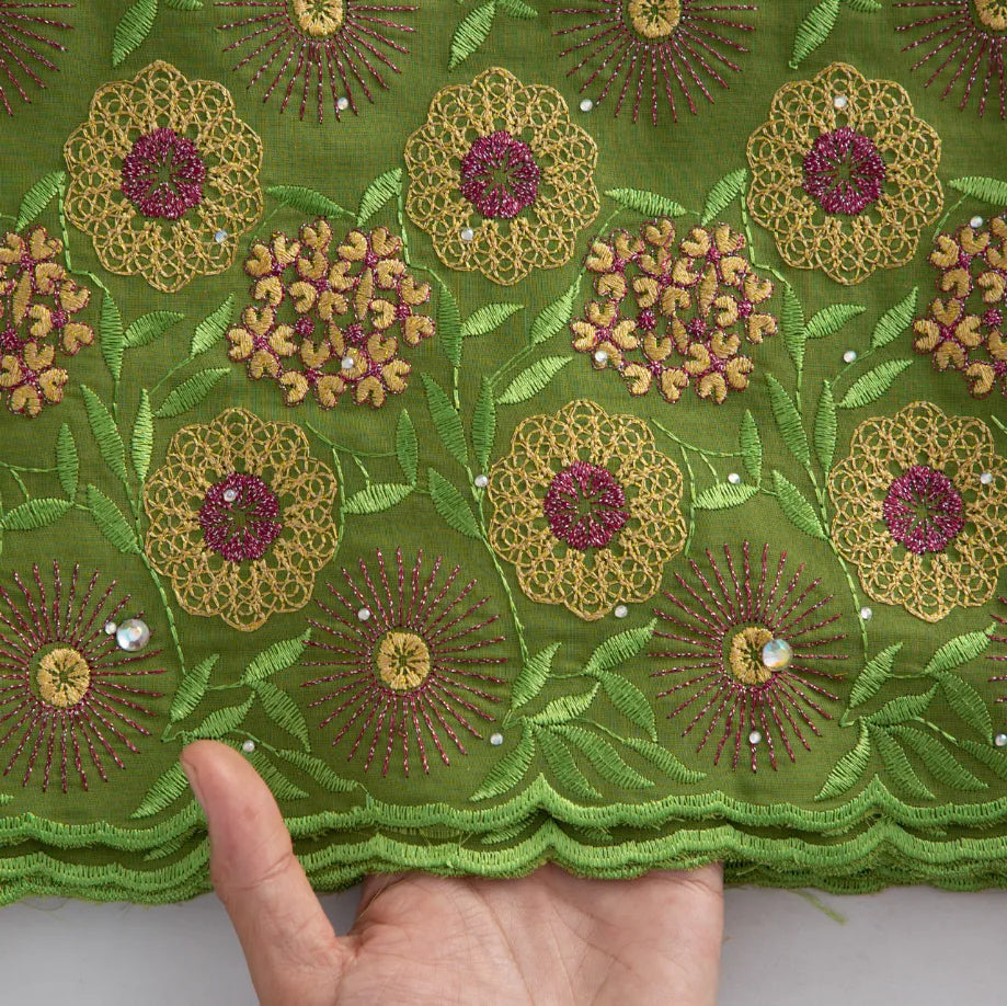 [codex-media-10] Brown Swiss Voile Lace Fabric 5 Yards | 4938 image 11