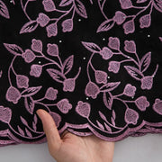 [codex-media-15] White +Gold Swiss Voile Lace Fabric 5 Yards | 4939 image 16