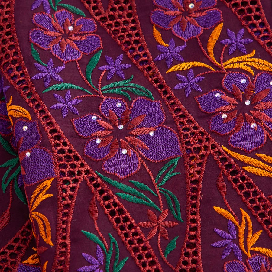 [codex-media-7] Swiss Voile Lace Fabric with Rhinestones | 5 Yards/pc African Cotton Lace Fabric image 8