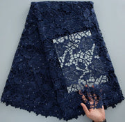[codex-media-8] Orange Guipure Cord Lace Fabric 5 Yards | 4944 image 9