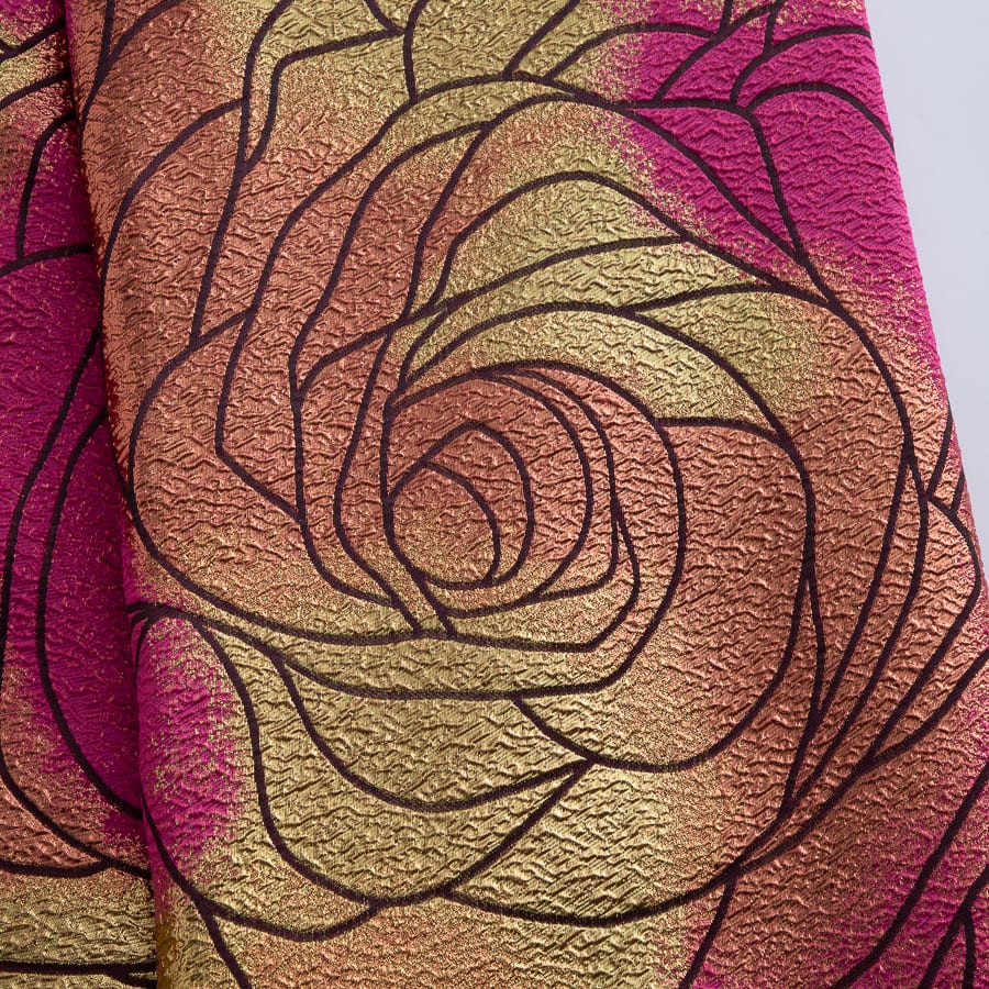 [codex-media-7] French Brocade Lace Fabric, African Jacquard Lace Fabric for Sewing Women Wedding/Party/Prom Dresses or Mini Dress image 8
