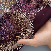 [codex-media-3] French Mesh Lace Fabric with Beads and Sequins, African Lace Fabric for Sewing Wedding Party Dresses image 4