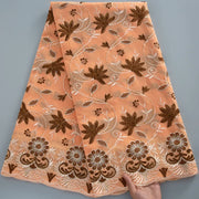 [codex-media-11] Swiss Voile Lace Fabric with Rhinestones | 5 Yards/pc African Cotton Lace Fabric image 12