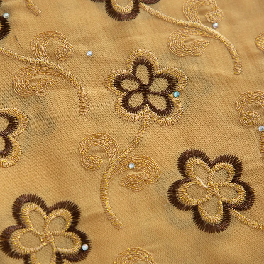 [codex-media-4] Swiss Voile Lace Fabric with Rhinestones | 5 Yards/pc African Cotton Lace Fabric image 5