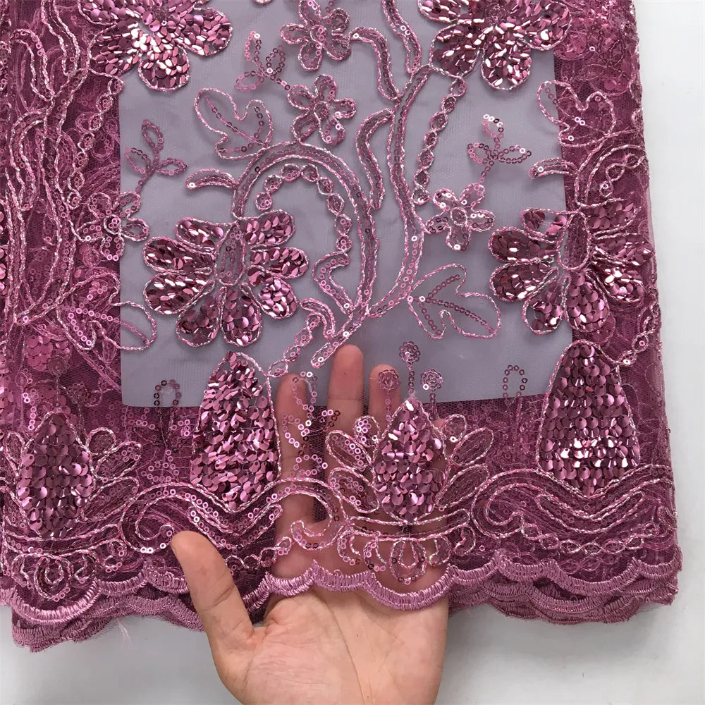 [codex-media-11] African Mesh Lace Fabric 5 Yards | 4931 image 12