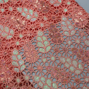 [codex-media-10] Afarican Guipure Cord Lace Fabric with Sequins, Nigerian Water Soluble Lace Fabric for Sewing Party Dresses image 11