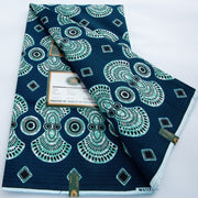 [codex-media-13] African Wax Print Fabric 100% Cotton - Golden Glitter Wax Cloth - Ankara Super Wax Fabric 5.49 meter Per Piece, 100% Cotton Nigerian Ghanaian Fashion - Soft Handmade Fabric for Women's Wedding Dresses, Party Gowns, and Sewing Materials image 14