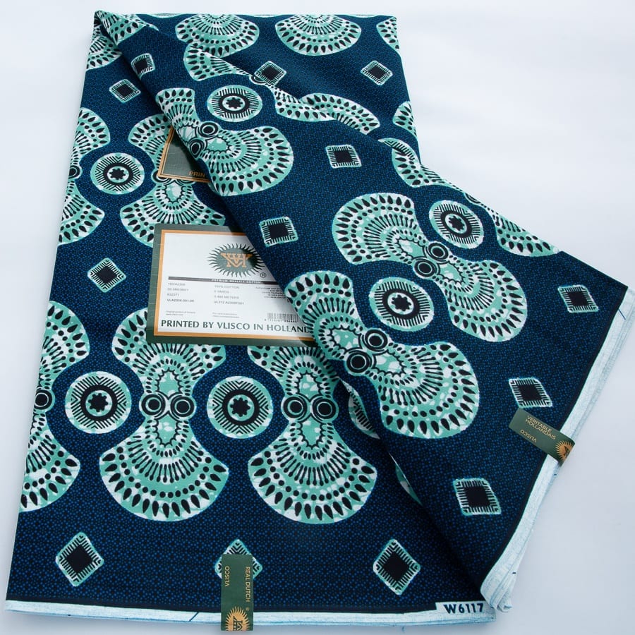 [codex-media-13] African Wax Print Fabric 100% Cotton - Golden Glitter Wax Cloth - Ankara Super Wax Fabric 5.49 meter Per Piece, 100% Cotton Nigerian Ghanaian Fashion - Soft Handmade Fabric for Women's Wedding Dresses, Party Gowns, and Sewing Materials image 14