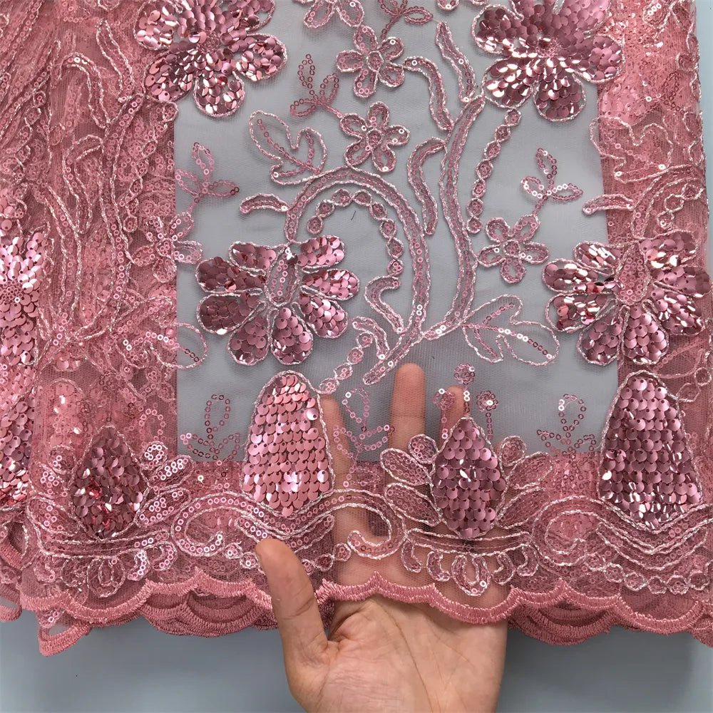 [codex-media-1] African Mesh Lace Fabric 5 Yards | 4931 image 2