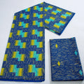 [codex-media-0] African Kente Print Fabric  5+2Yards Set | Double-Sided Party Material image 1