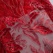 [codex-media-13] African Mesh Lace Fabric, French Net Lace Fabric with Sequins for Sewing Wedding/Party/Prom Dresses image 14