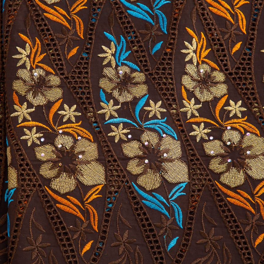 [codex-media-5] Swiss Voile Lace Fabric with Rhinestones | 5 Yards/pc African Cotton Lace Fabric image 6